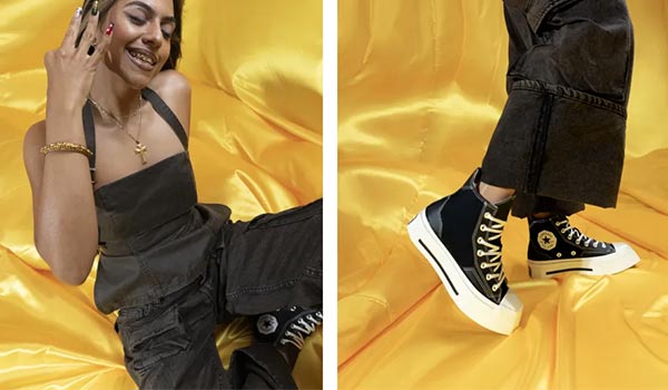 Xu hướng giày Converse mũi vuông khuấy đảo streetwear